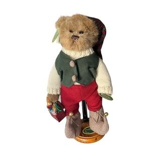 Bearington Collection Musical Mr. Bear Jingles Bear & Stand